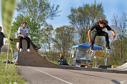 professional skateboarder Matt Bennett skateboarding at oakland university in michigan Photography