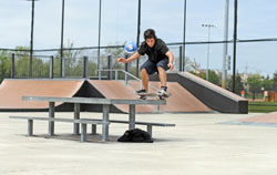 skater skateboarding at drake skate park in west bloomfield michigan Photography