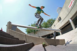 Neil Ryder skateboarding at hart plaza in detroit michigan for wild in the streets 2012 Photography