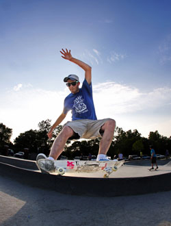 skater Skateboarding 50 at riley skate park in farmington michigan Photography