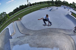 neil ryder Skateboarding at riley skate park in farmington michigan Photography